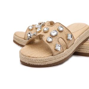 Jessica Simpson Jeweled Espadrille Platform Sanda